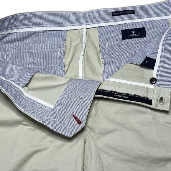 Cremieux Mens Chino Flat Front Stretch Shorts Madison Stone 42" Waist‎ 9" Inseam - Picture 4 of 5